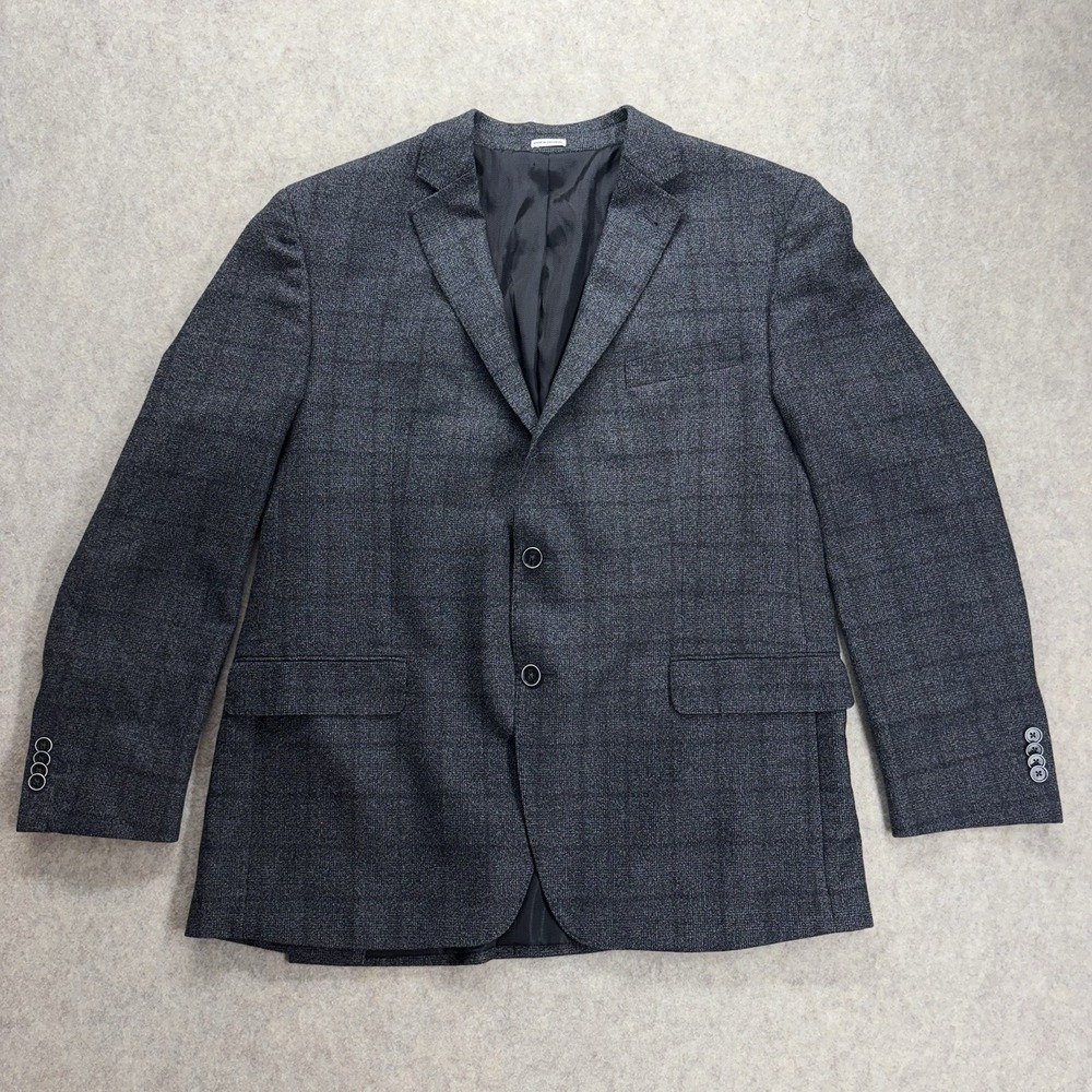 Joseph Abboud Blazer Men's 48R Gray 100% Wool Reda Super 110s Dress Jacket Suit